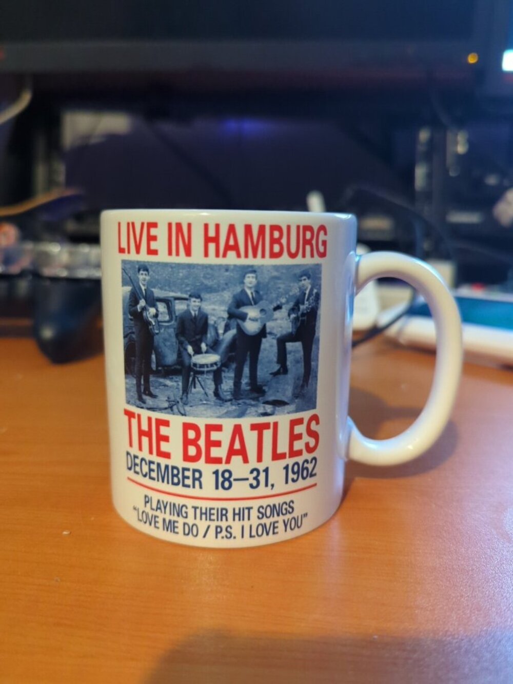 Beatles "Live In Hamburg" Ceramic Mug | Coffee Tea Mugs Cool Gift Idea